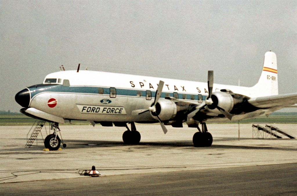 Douglas DC-6 (EC-BBK) - 1967 at Düsseldorf (EDDL)