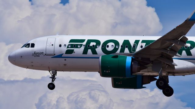 Airbus A320neo (N330FR) - Frontier A320 Neo "Junior the Lynx"br /br /KLAS / Harry Reid, July 2021