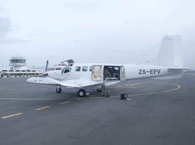 PACIFIC AEROSPACE 750XL (ZS-EPV) - At Pemba, Mozambique. 11 FEB 2017.