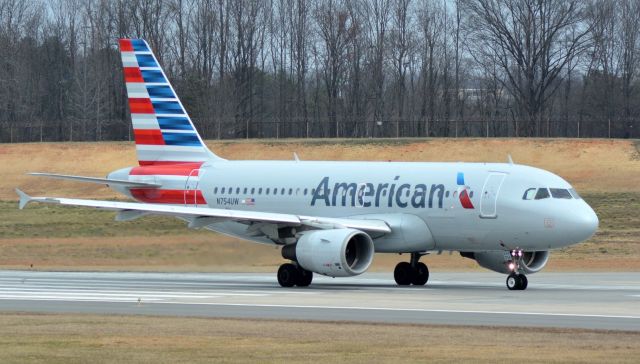 Airbus A319 (N754UW) - 2/21/16