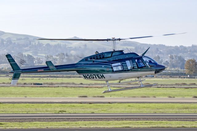 N207EH — - Bell 206L-3 Long Ranger III at Livermore Municipal Airport, November 2021.