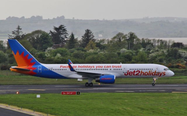 Boeing 757-200 (G-LSAK) - jet2holidays b757-2 g-lsak returning to shannon after a test flight 19/5/16.