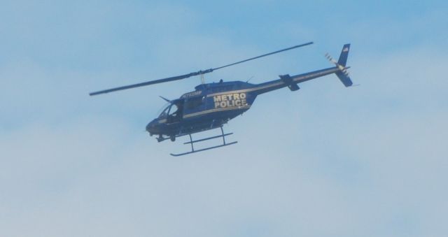 Bell JetRanger (N702MP) - Metro Nashville Police helicopter on patrol over the Bellevue area