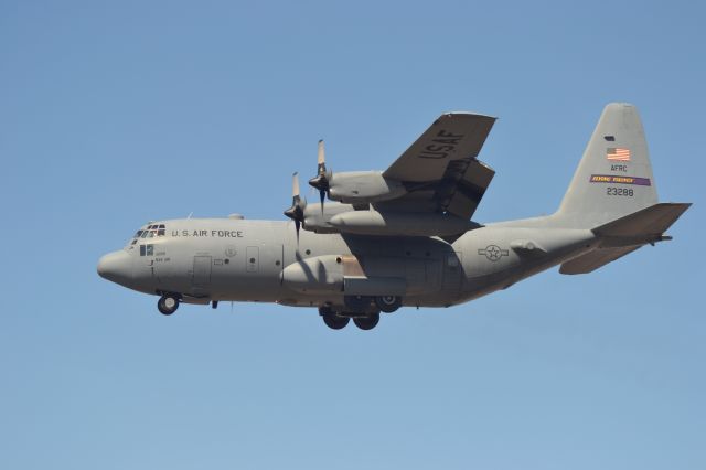 Lockheed C-130 Hercules (N23288) - 2-3288 conducting touch and goes on Runway 21 in Sioux Falls SD