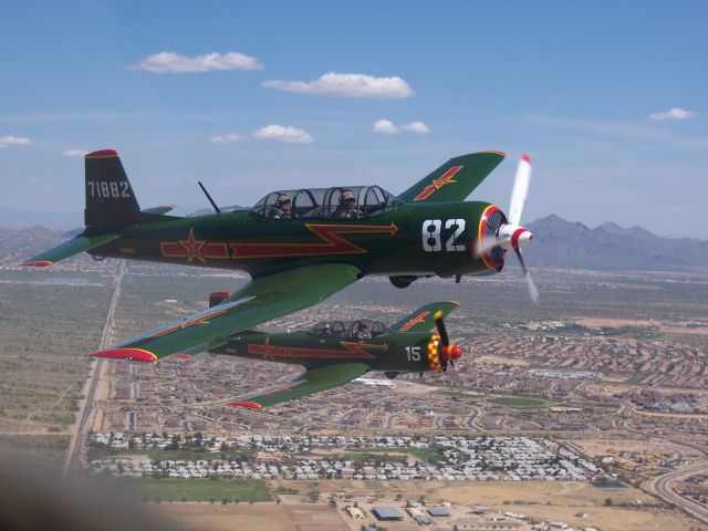 N4182C — - A 4ship flight preparing to break and land at Buckeye,Az