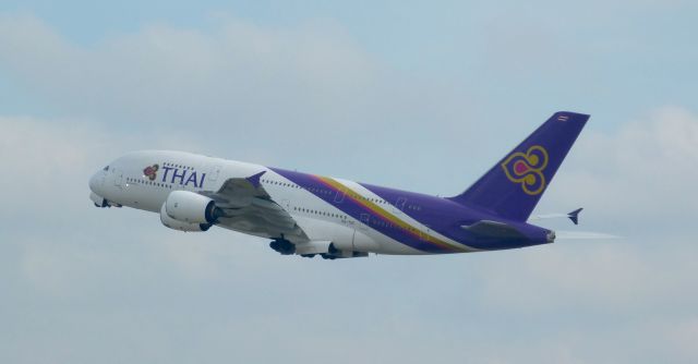 Airbus A380-800 (HS-TUC) - Thai Airway's HS-TUC taking off from FRA.