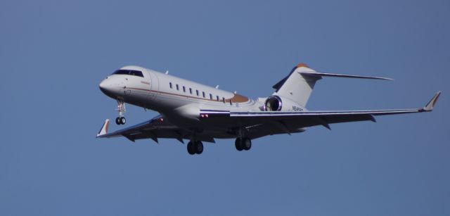 Bombardier Global 5000 (N545BZ) - About to touch down is this brand new Bombardier Global 5500 in the Autumn of 2024.