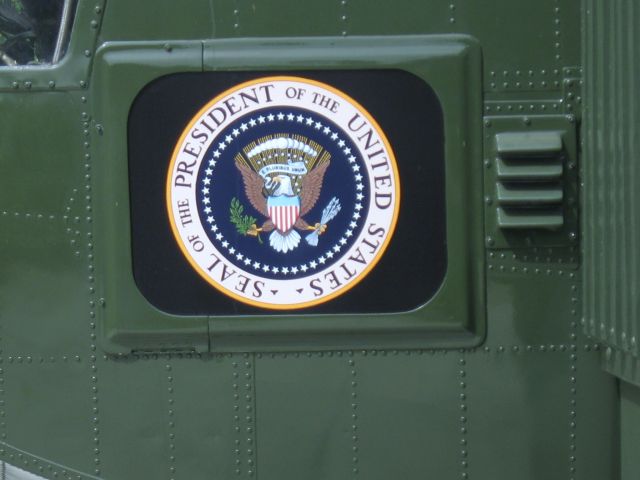 Sikorsky Sea King (15-0617) - Marine One presidential helicopter, in service from 1961 to 1976, serving Presidents Kennedy, Johnson, Nixon and Ford. On permanent display at the Richard Nixon Library and Birthplace, Yorba Linda, California