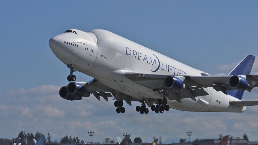 Boeing 747-400 (N249BA) - GTI4512 climbs from runway 34L beginning a flight to RJGG / NGO on 3/8/13. (LN:766 cn 24309).
