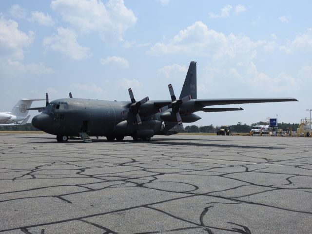 — — - C-130  visits Muskoka CYQA