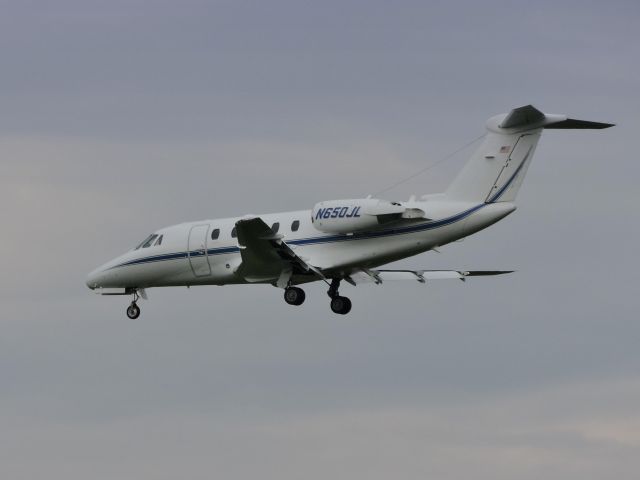 Cessna Citation III (N650JL) - This small Citation Business Jet is shown here in the Summer of 2015 a moment or two from landing.