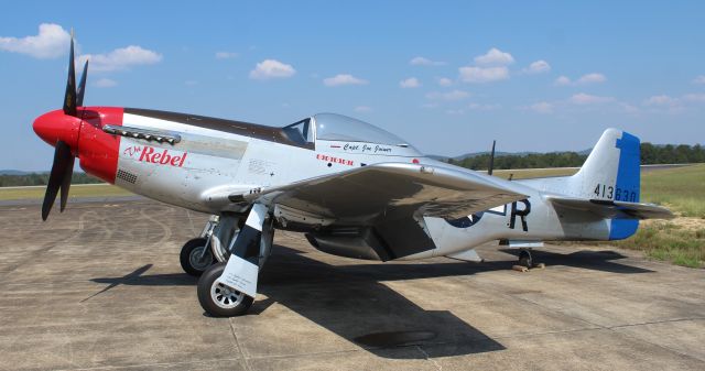 North American P-51 Mustang (N3BB) - A North American P-51D Mustang on the ramp at Northeast Alabama Regional Airport, Gadsden, AL - October 3, 2019.