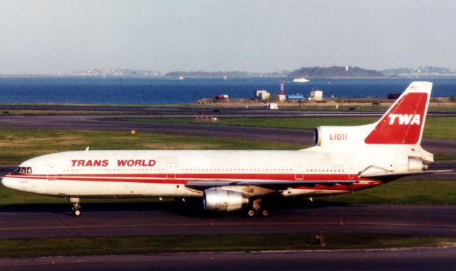 Lockheed L-1011 TriStar (N31013) - TWA L1011 arriving to Boston Logan from St. Louis on May 13, 1997. 