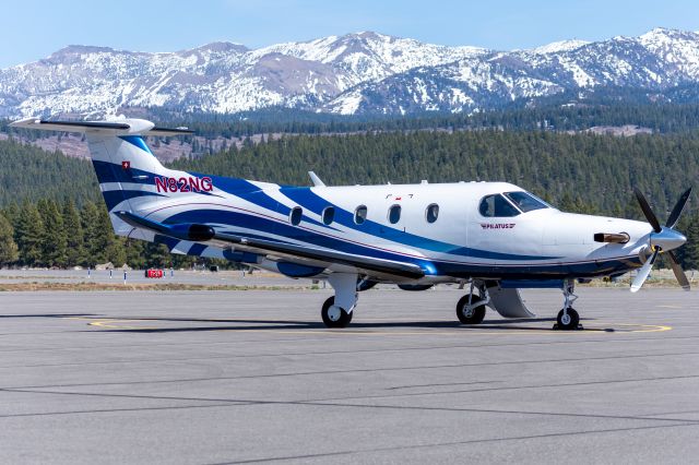 Pilatus PC-12 (N82NG) - Air SF PC-12 resting at a stand