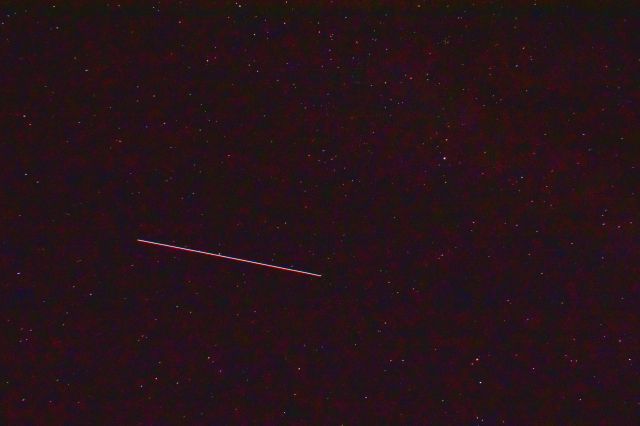 Airbus A321 (AWE1) - The International Space Station passes quietly over Death Valley California