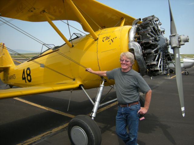 NAVAL AIRCRAFT FACTORY N3N (N45261) - Neil at Grangeville, Idaho, July 13,  2012.