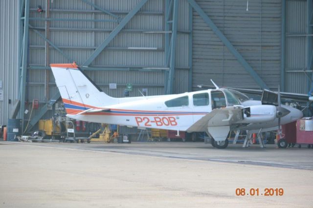 Beechcraft 55 Baron (P2-BOB) - Double engine change at Cairns.