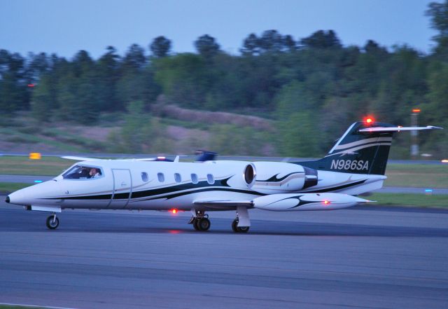 Learjet 35 (N986SA) - RSB INVESTMENTS INC at KJQF - 4/17/11