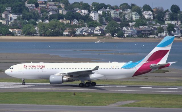 Airbus A330-200 (D-AXGC) - Inaugural flight of Eurowings to Boston! EW186 A330-200 D-AXGC (6/1/2016).