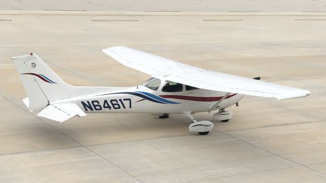 Cessna Skyhawk (N64617) - From the balcony of the Aviation Heritage museum