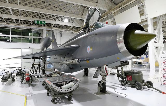 ENGLISH ELECTRIC Lightning (XS925) - English Electric Lightning F6. Photo taken on June 27, 2019 at Hendon Museum in London.