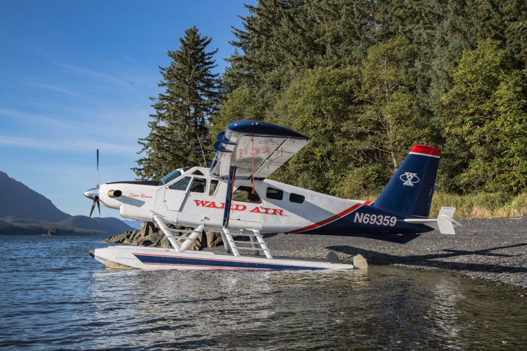 De Havilland Canada DHC-2 Mk1 Beaver (N69359) - Ward Airs newest addition to their fleet, the DeHavilland Super Beaver, making a pickup at Upper Seymour outside of Juneau, Alaska. 