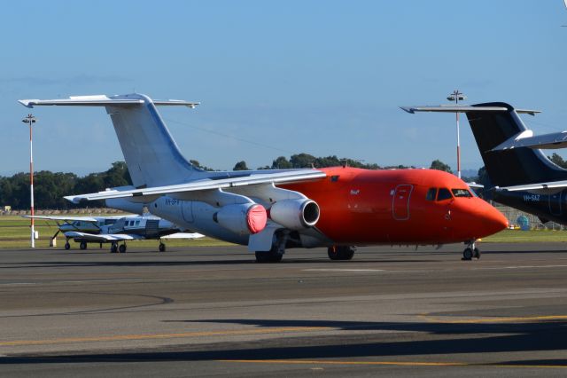 British Aerospace BAe-146-200 (VH-SFV) - Photo taken at Bankstown Airport Terminal, of this BAe 146-200. Camera=Nikon D5200