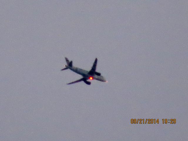 Airbus A319 (N941FR) - Frontier flight 227 from Branson Missouri to Denver Over Southeastern Kansas at 31,875 feet.