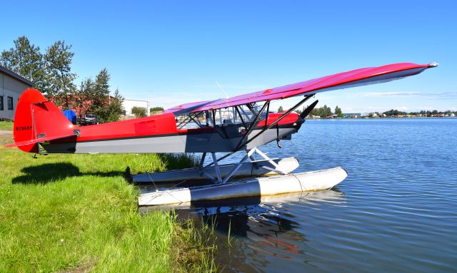 Piper L-21 Super Cub (N2869P) - Piper Supercub PA-18 N2869P  in Anchorage Lake Hood Seaplane Base