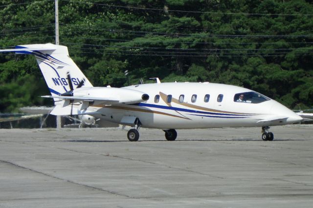 Piaggio P.180 Avanti (N187SL) - At Brunswick Executive Airport (Formerly Brunswick NAS) preparing to taxi for departure for a quick flight down to TEB.