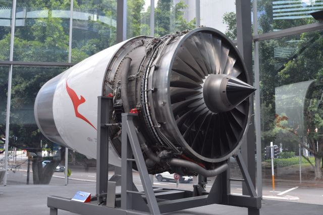 Boeing 747-200 (VH-ECB) - ROLLS ROYCE RB-211-524H-T TURBOFAN ENGINE