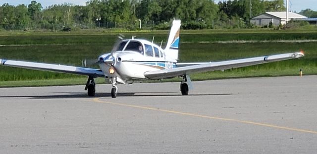 Piper Cherokee (C-GEHT) - Outside the YSN main terminal; delivery of our new plane