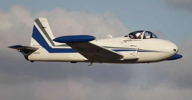 HUNTING PERCIVAL P-84 Jet Provost (N57553) - A 1961 model BAC Jet Provost P.84 T3A during the 2022 Classic Jet Aircraft Association Jet Blast at H. L. Sonny Callahan Airport, Fairhope, AL - late afternoon, March 5, 2022. 