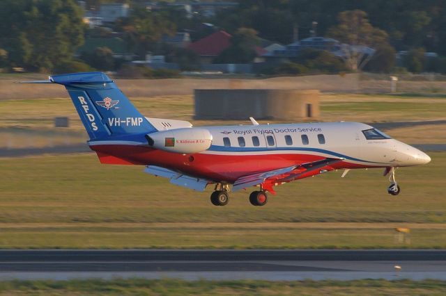 Pilatus PC-24 (VH-FMP) - Feb 5, 2020, 2003 hrs. About to land runway 23, taken from inside the terminal. Finally got a pic of this.