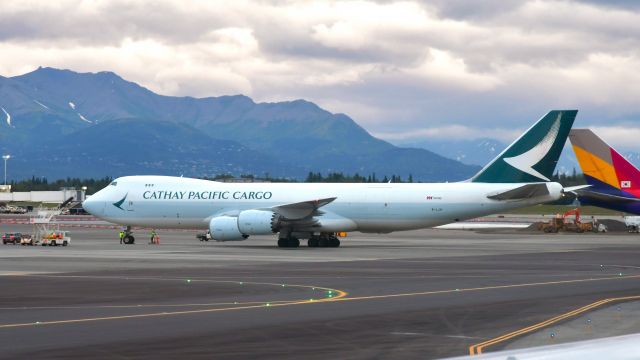 BOEING 747-8 (B-LJH) - Cathay Pacific Boeing 747-867F B-LJH in Anchorage