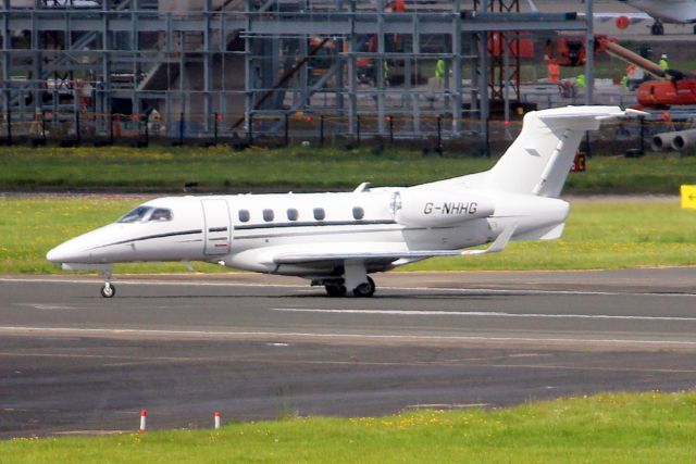 Embraer Phenom 300 (G-NHHG) - Catreus Phenom 300 lining up to depart rwy 24 on 10-May-23 heading for EGNR as VCG1HG.