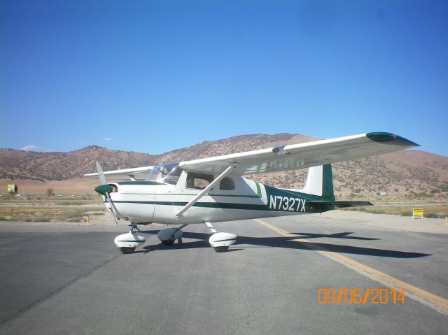 Cessna Commuter (N7327X) - Aircraft parked on Hangar 51 ramp at TSP just after return to service after annual inspection. 