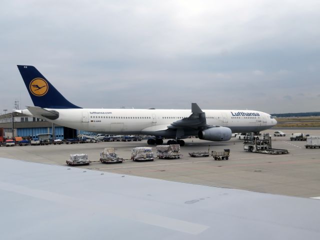 Airbus A340-600 (D-AIKB) - 20 July 2015. At Frankfurt, Germany