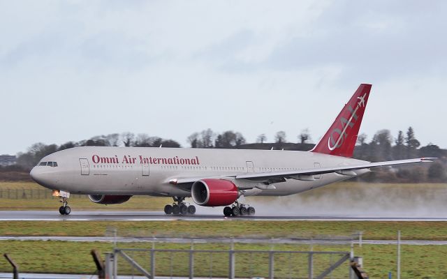 Boeing 777-200 (N819AX) - omni b777-2 n819ax dep shannon 16/1/18.