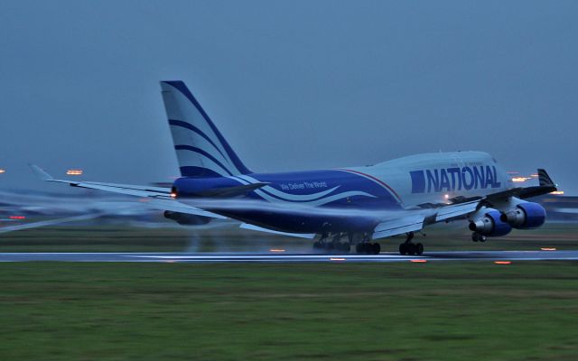 Boeing 747-400 (N952CA) - national b747-4f n952ca landing at shannon from chicago on this christmas afternoon.25/12/15.