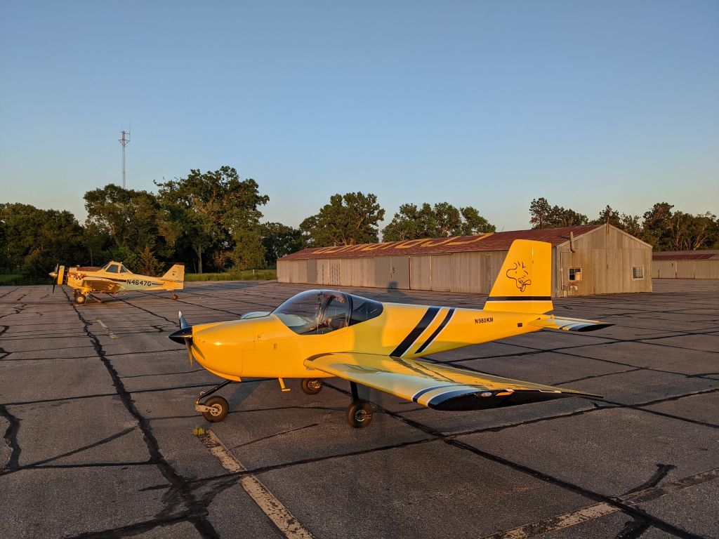 Vans RV-12 (N980KM) - On the ramp