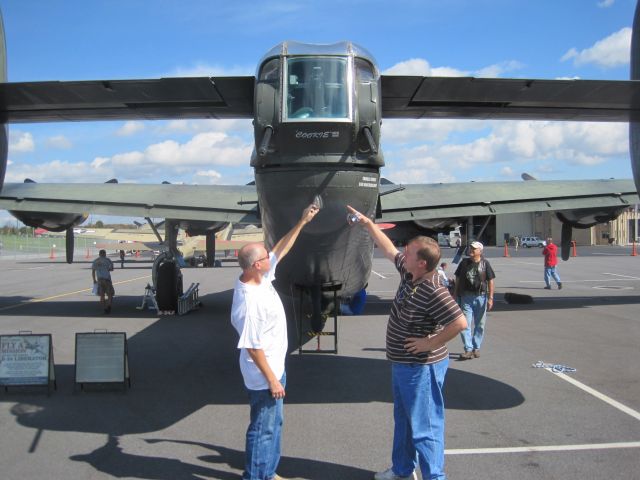 — — - Tail end of B-24.