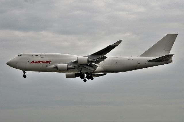 Boeing 747-400 (N344KD) - With Navitrans sticker on the nose