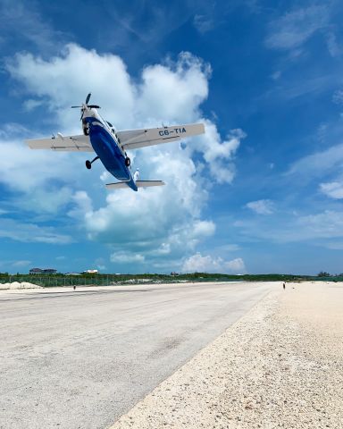 Cessna Caravan (C6-TIA) - Trans Island Airways Caravan EX departing Staniel Cay, Exuma. 