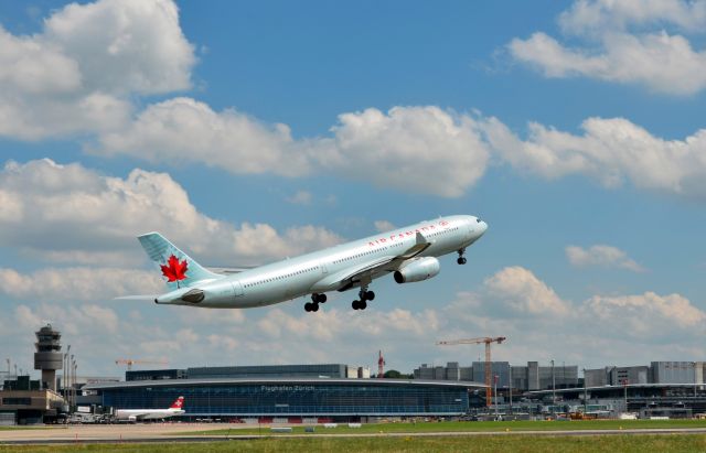 Airbus A330-300 (C-GFAJ) - Air Canada Airbus 330-343X taking off from Zurich-Kloten International Airport.