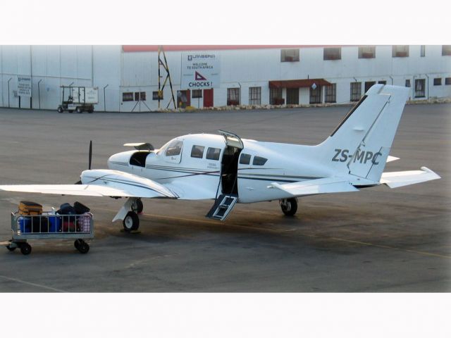 Cessna 402 (ZS-MPC) - At the Lanseria airport near Johannesburg, South Africa.