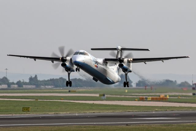 de Havilland Dash 8-400 (G-ECOR) - BEE291 off to Glasgow