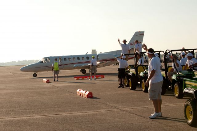 CSOA — - Cessna Special Olympics Airlift 2010 - http://flightaware.com/airlift/ - Airlift and Athletes arriving in Lincoln, Nebrasks on July 17, 2010.  Photos Courtesy Cessna Aircraft Company