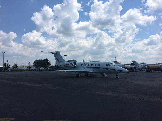 Cessna Citation III (N857DN) - Nashvilles John Tune airport for the total solar eclipse