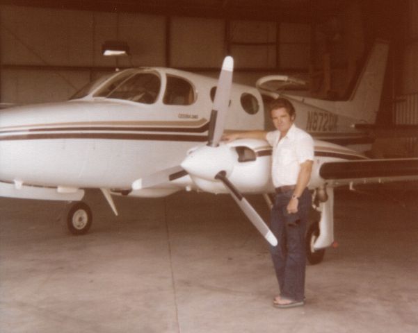 Cessna 340 (N8720K) - Brand new! 1978. Purchased by Lander Airways in Lander, WY. I enjoyed many hours in this brand new bird which was our first pressurized twin.